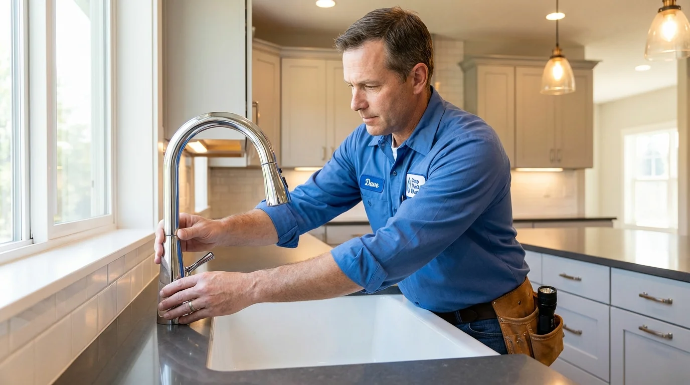 Kitchen faucet installation by Johns Plumbing LLC in Prescott Valley