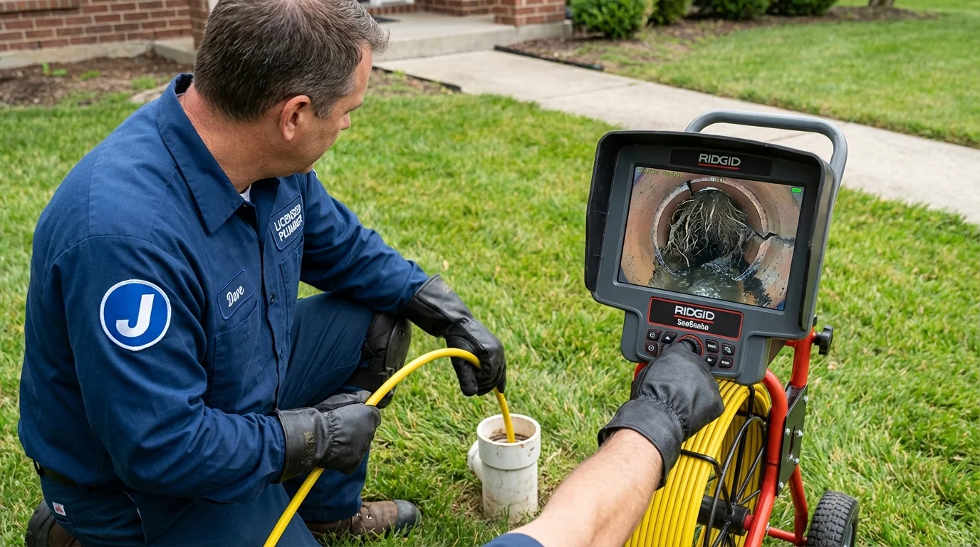 Sewer camera inspection being performed by Johns Plumbing LLC in Prescott Valley